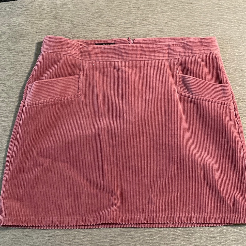 Like new Ana corduroy rose skirt. Size 12. Soft material with pockets